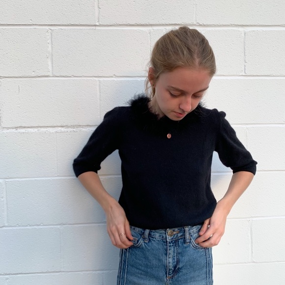 Vintage Feather Knit Top - Picture 2 of 7